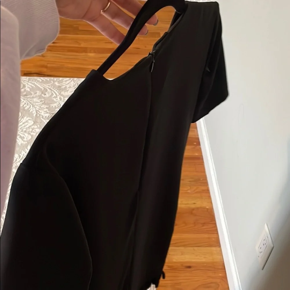 Black Zara Dress with Fringe bottom - Picture 4 of 5